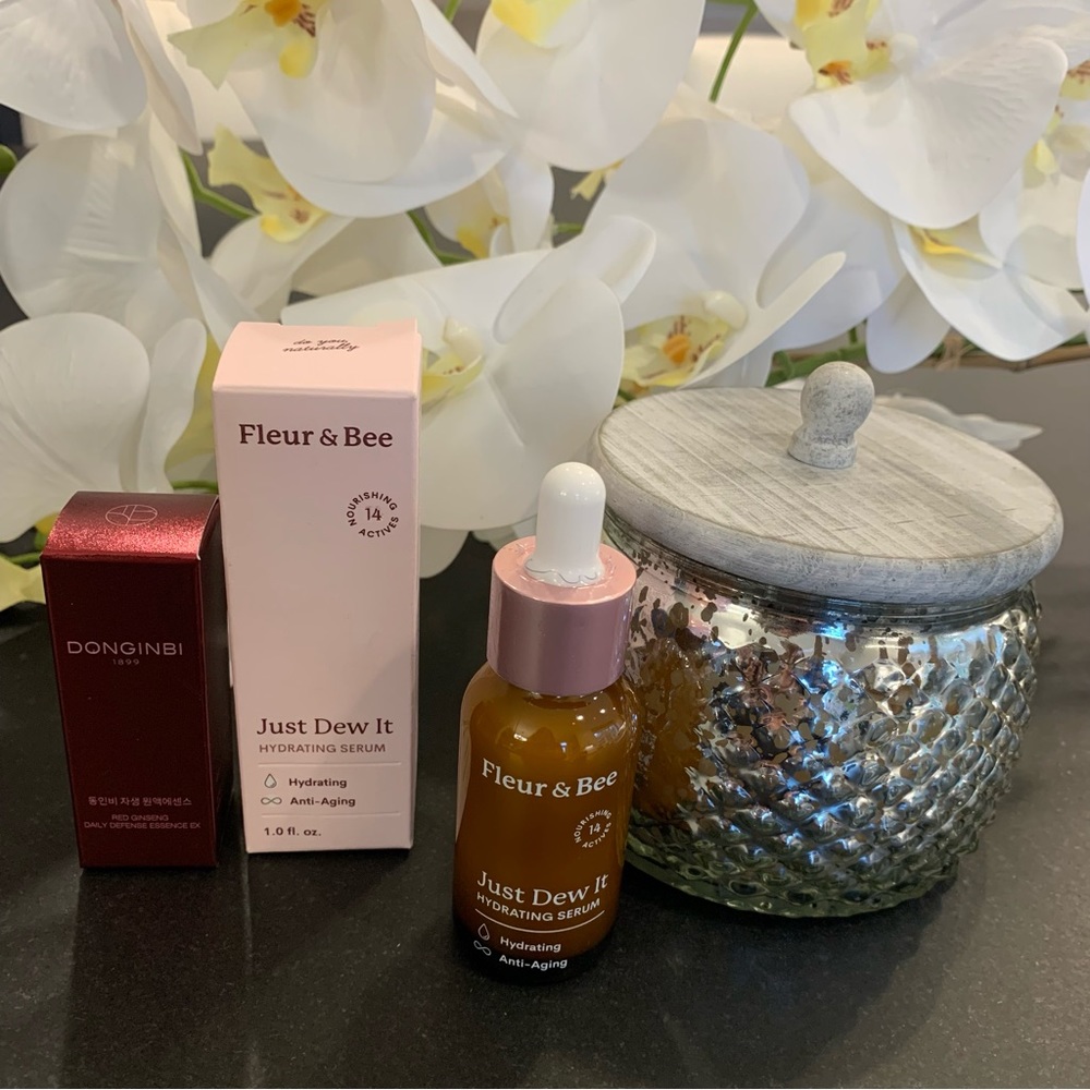 Fleur & Bee Hydrating Serum and Donginbi Red Ginseng Daily Defense Essence Set